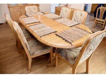Oak Dining Room Table With 8 Chairs