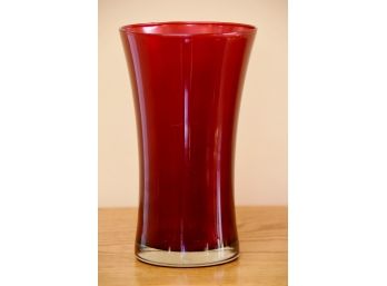 Ruby Red Table Vase