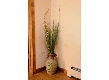 Beautiful Floor Vase With Pussywillow