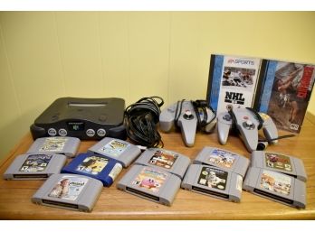 Nintendo 64 Console With Games And Controllers
