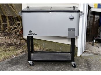 Palm Springs Outdoor 80 Quarts Portable Rolling Cooler Cart