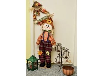 Scarecrow And More Fall Decor Lot