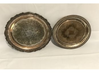 F.B. Rogers And International Silver Co. Silverplate Platters