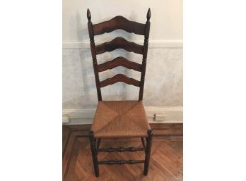 Antique Maple And Cane Seat Side Chair
