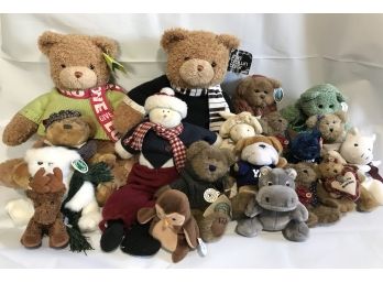 Assortment Of Vintage Stuffed Animal Teddy Bear Lot