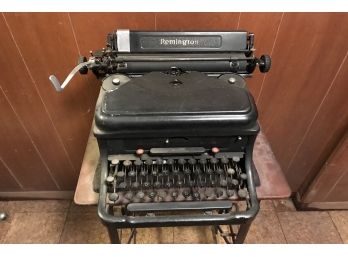 Remington Noiseless Typewriter With Stand