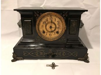 Ansonia Lion Head Mantle Clock (Not Working)