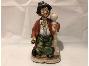 Whistling Clown Statue