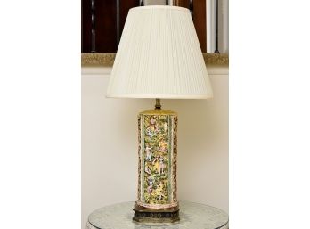 Gorgeous Pierced Porcelain Capodimonte Style Table Lamp
