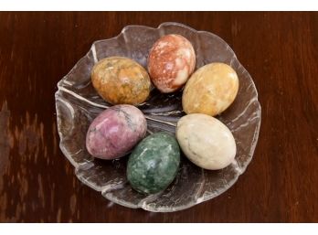 Marble Eggs And Dish