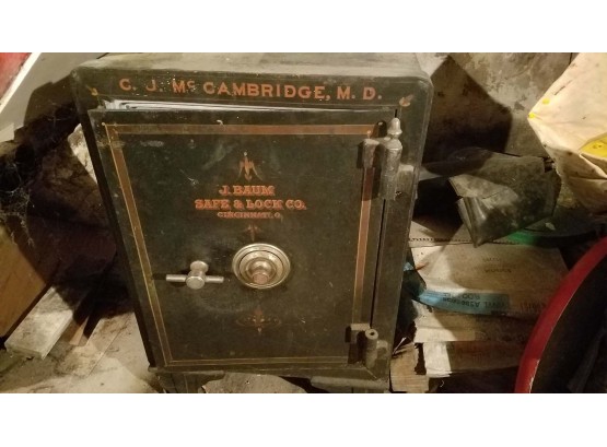 Antique Safe With Combination- 14 X 16 X 23