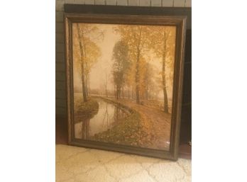 Goldner Herbst Signed Watercolor 27 X 32