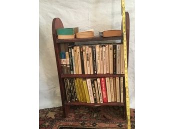 Vintage Mahogany Bookshelf With Books Included 18 X 8 X 28