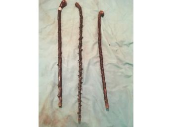 Incredible Collection Of Vintage Walking Sticks