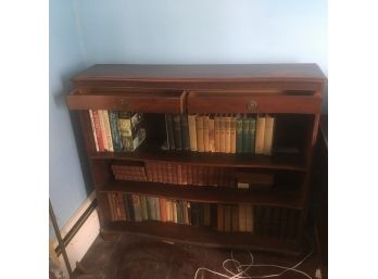 Large 3- Shelf Mahogany Bookcase