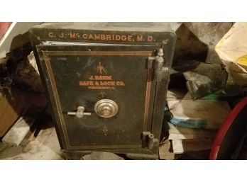 Antique Safe With Combination- 14 X 16 X 23