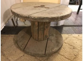 Vintage Wooden Spool For Project/table