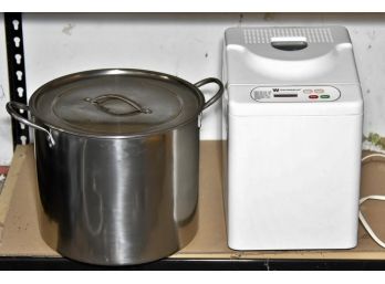 Bread Maker And Large Stock Pot