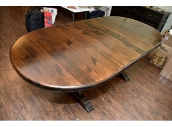 Oak Dining Room Table With 2 Leafs