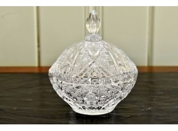 Gorgeous Covered Lead Crystal Dish