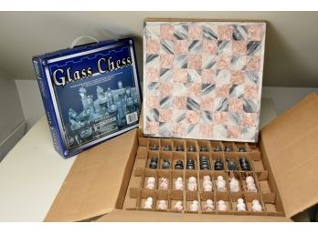 Marble And Glass Chess Sets