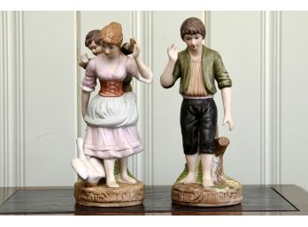 Ceramic Boy And Girl- Boy Missing Parts
