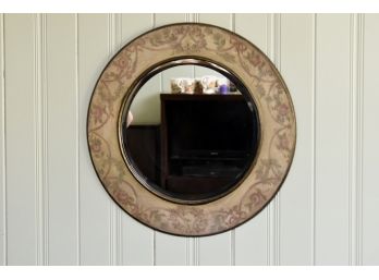 29' Round Hand Painted Wall Mirror