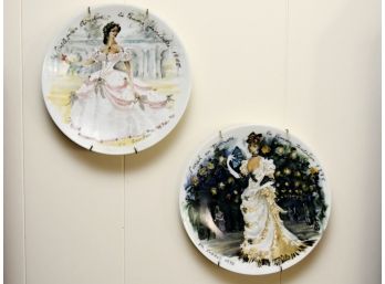 Pair Of French Collector Plates