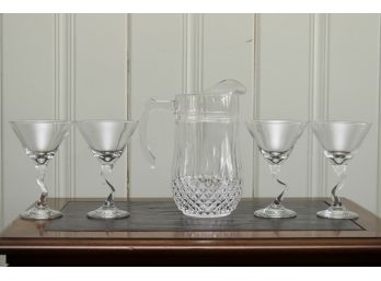 Pitcher And 4 Glasses