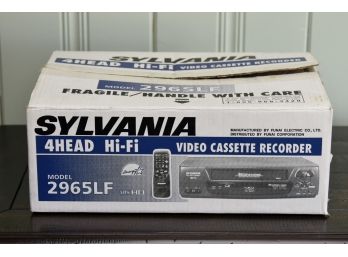 Sylvania VCR With Original Box