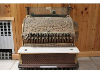 Early 1900's Antique Brass National Cash Register