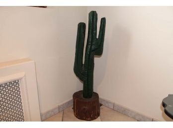 Wooden Cactus Decor