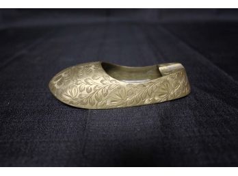 Vintage Miniature Indian Brass Shoe Ashtrays
