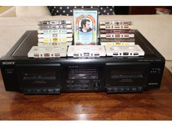 Sony Stereo Casette Deck W/ Casette Tapes