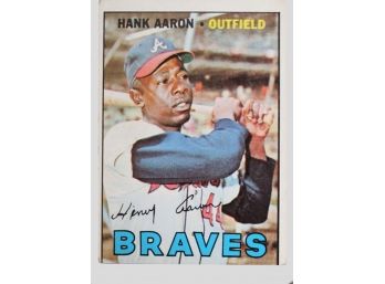 Hank Aaron 1967 Baseball Card