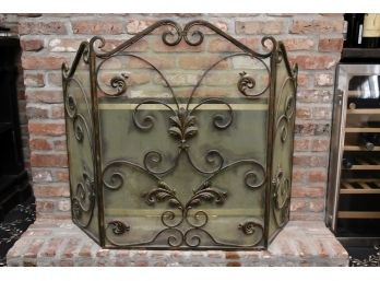 Lovely Wrought Iron Fireplace Screen 49x34