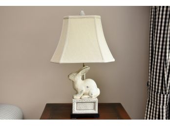 Metal Bunny Rabbit Table Lamp