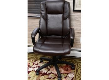 Brown Leather Office Chair 2