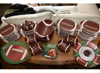Gorgeous Ceramic Football Party Serviceware