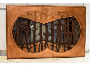 Incredible Copper Abstract Sculpture Wall Hanging 46 X 30