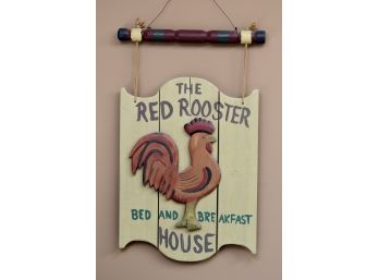 Red Rooster Bed And Breakfast Sign 19x32