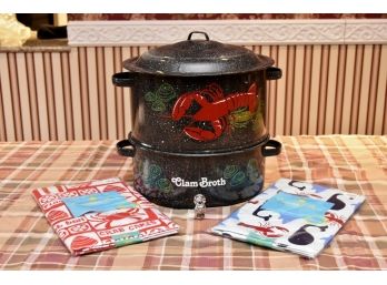 Clambake Pot With Table Cloths