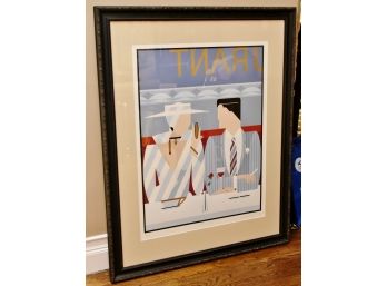 Giancarlo Impiglia 'After Dinner' 33 1/2 X 41 1/2 Signed Serigraph