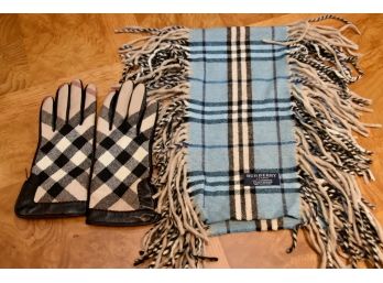 Burberry Scarf And Gloves