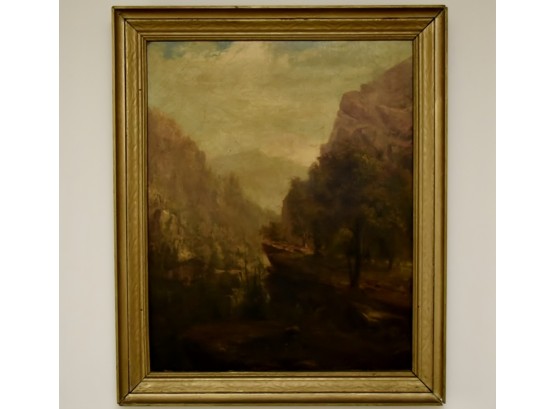 Unsigned Oil Painting, Attributable To Hudson River School, Estimated 1890's