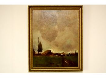 Gustav Wolff (German 1863-1935) Oil On Canvas  18.5 X 22.5