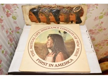 Native American Ceramic And Picture