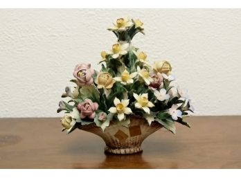 Capodimonte Porcelain Flower Arrangement