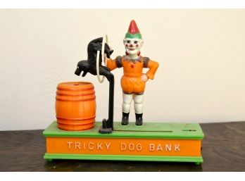 Vintage Plastic Tricky Dog Bank