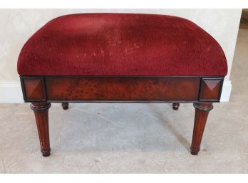 Red Cushion Ottoman